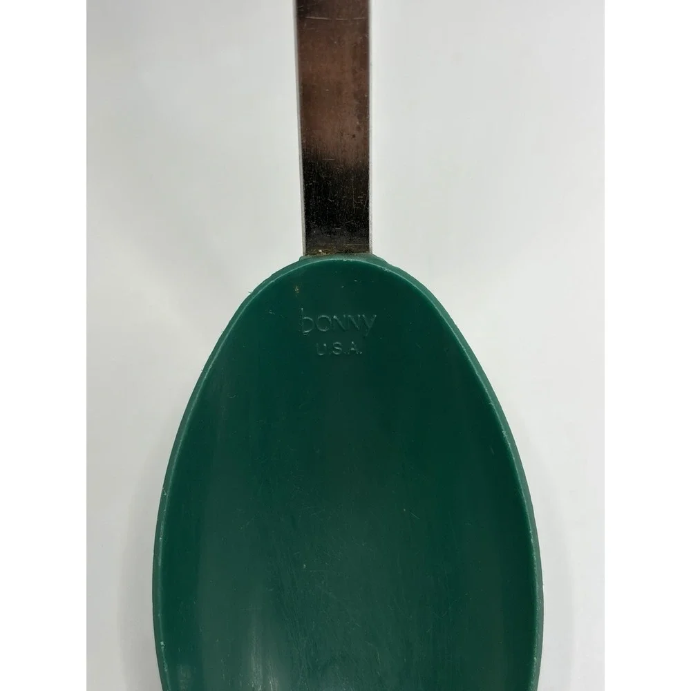 Vintage Green Bonny Solid Serving Cooking Spoon 12